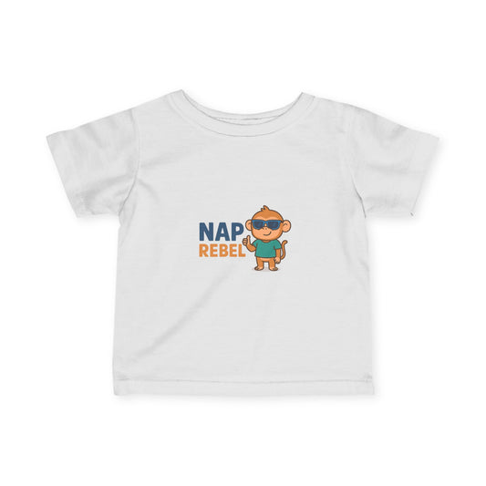 Nap Rebel Infant Tee, Cute Baby T-Shirt, Fun Toddler Outfit, Baby Shower Gift, Playful Kids Apparel