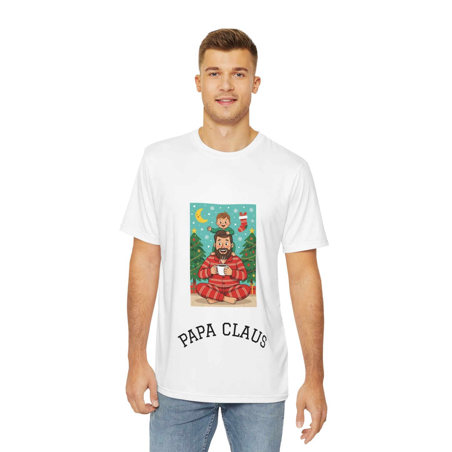 Papa Claus Men's Tee - Fun Holiday Gift for Dads, Christmas Apparel, Family Matching Outfit, Gift for Father, Cozy Winter Wear