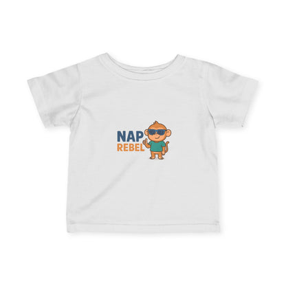 Nap Rebel Infant Tee, Cute Baby T-Shirt, Fun Toddler Outfit, Baby Shower Gift, Playful Kids Apparel