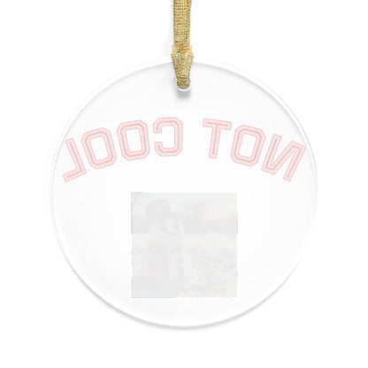 Playful Acrylic Ornaments for Holiday Cheer, Not Cool Snowman Decor, Fun Gifts for Christmas, Tree Hangings, Unique Gifts