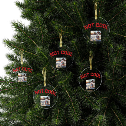 Playful Acrylic Ornaments for Holiday Cheer, Not Cool Snowman Decor, Fun Gifts for Christmas, Tree Hangings, Unique Gifts