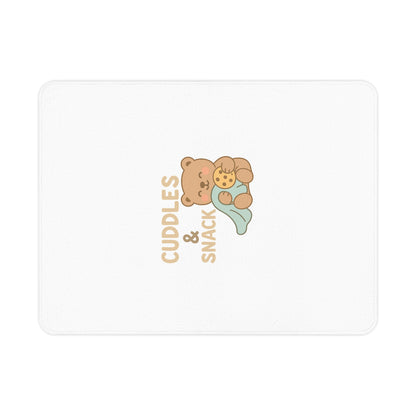 Cozy Toddler Blanket with Cuddles & Snacks Design | Perfect Gift for Baby Showers, Birthdays, and Nap Time