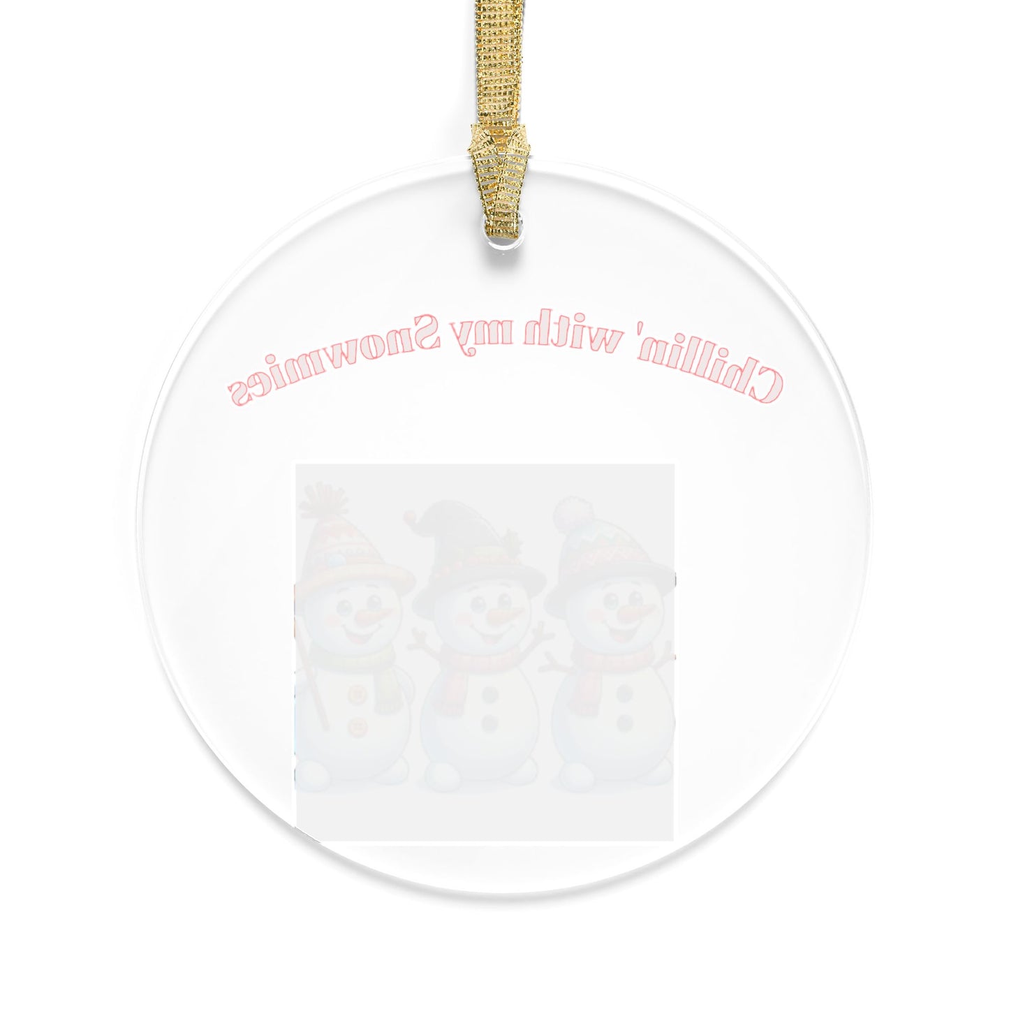 Playful Acrylic Ornaments for Holiday Cheer, Not Cool Snowman Decor, Fun Gifts for Christmas, Tree Hangings, Unique Gifts