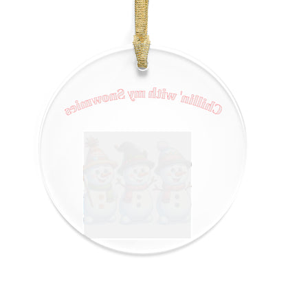 Playful Acrylic Ornaments for Holiday Cheer, Not Cool Snowman Decor, Fun Gifts for Christmas, Tree Hangings, Unique Gifts
